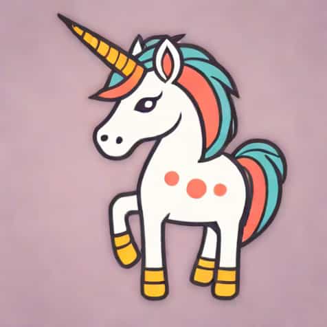 Unicorn Printout For Kids