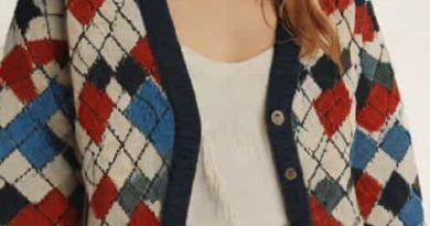Zara Argyle Knit Cardigan