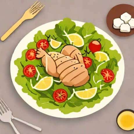Ensalada Cesar Con Pollo