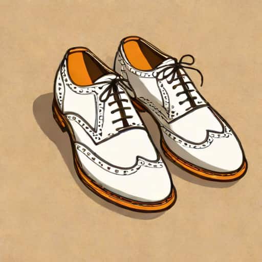 John White Brogue Shoes