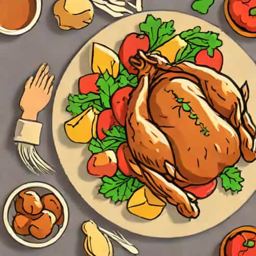Roast Poussin With Potatoes