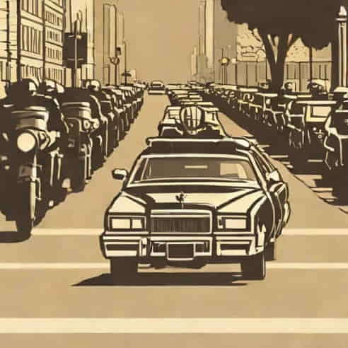 Vice President Motorcade Today
