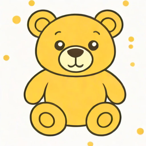 Yellow Fisher Price Rumple Bear